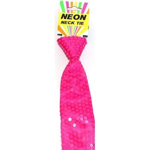 Neon Tie Pink