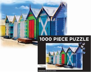 Puzzle Landscape Beach Sheds