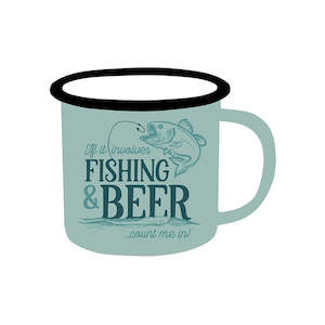 Fishing & Beer - Adventure Enamel Mug