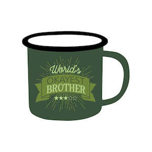 Okayest Brother - Adventure Enamel Mug