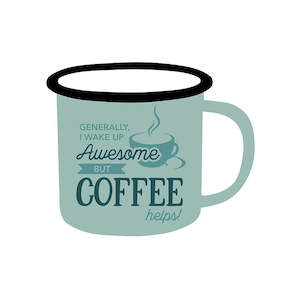 Awesome Coffee - Adventure Enamel Mug