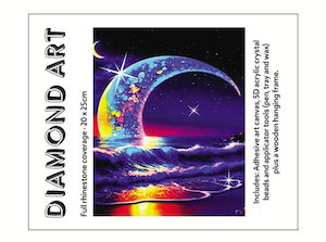 Diamond Art - MOON SEA WITH FRAME