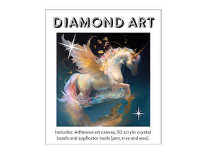 Diamond Art - WHITE UNICORN