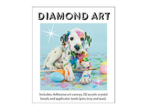 Wholesale trade: Diamond Art - SPLASHED PAINT ON DOG