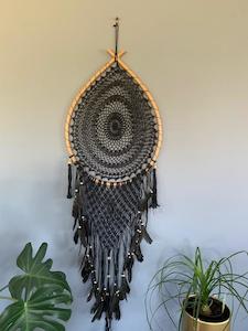 Black Oval Dream catcher 22cm