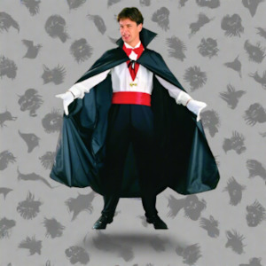 Wholesale trade: Adult Black Cape