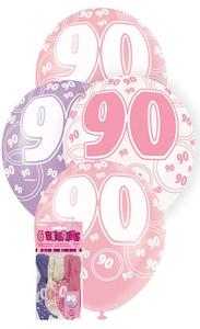 Glitz Pink Latex Balloons - 90