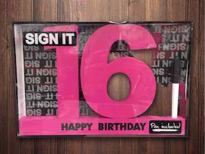 Wholesale trade: 16th Sign it Block Pink