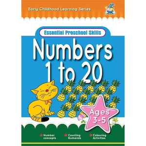 Activity Book 3-5yr Numbers 1 To 20