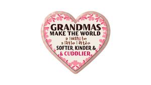 Grandmas Make World Heart Magnet (Copy)