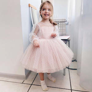 Beautiful Long Sleeve Princess Party Dress