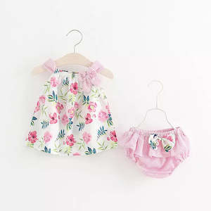 Infant clothing: Baby Girls 2 Piece Dress and Pant set