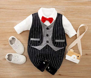 Baby Boy Formal Romper Suit 100% Cotton