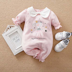 Infant clothing: Baby/Toddler Girl Cute Bunny Romper Nz 100% Cotton