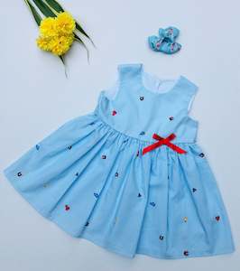 Infant clothing: Light Blue Toddler girl Dress