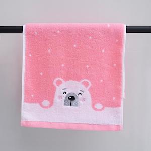 100% Cotton Polar Bear Cartoon kids Face Towel