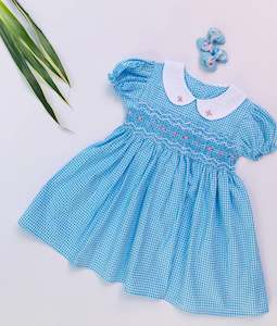 Light Blue Smocked dress