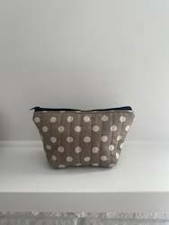 Polka Dot makeup pouch(olive)