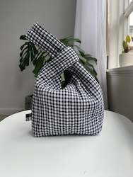 Japanese style Quilted Knot Bag(small gingham)