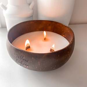 Triple-wick Coconut Candle-Aloe & White Lily