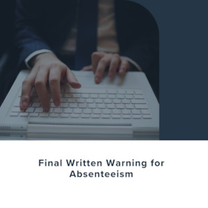 Final Written Warning (Absenteeism) Letter Template Yellowconsulting2023