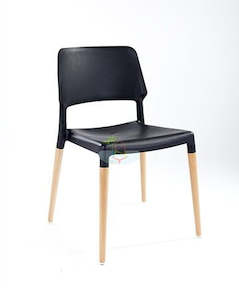 Furniture: Jade# Scandinavian Dining Chair | Black color