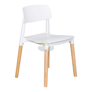 Jade# Scandinavian Dining Chair | White color