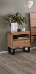 Furniture: Bright# Scandinavian Bedside Table | 1 Drawer