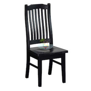 Furniture: PurePine# NZ Pine  Dining Chair | Black color| TR