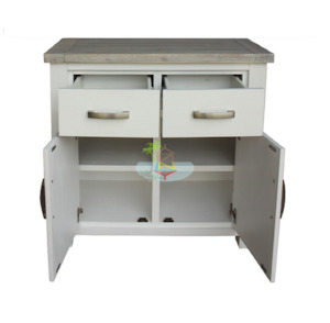 Ashland# Acacia White&Wood Ash Top Buffet | 0.9M| TR