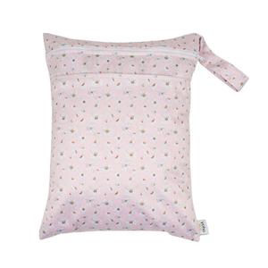 Babies Cloth Nappy Wet Bag - Pink Daisies | Mini