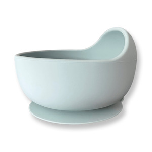 Silicone Baby Suction Bowl - Dusty Blue