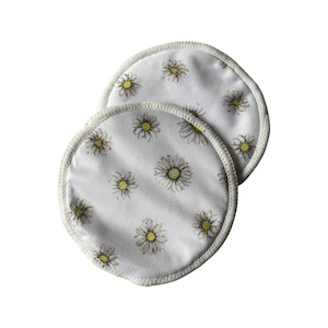 Reusable Nursing Breastfeeding Pads | White Daisies