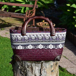 Kitchenware: Rich Red  Patterned Krajood Bag | yompai