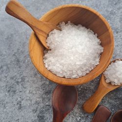 Small Wooden Bowl and Salt Spoon Set | yompai