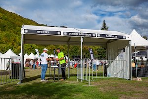 Marquee and tent hiring: Crown Control Barrier Fencing