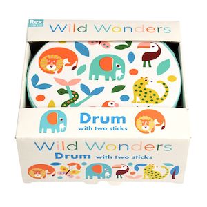 Toy wholesaling: Drum with drumsticks - Wild Wonders