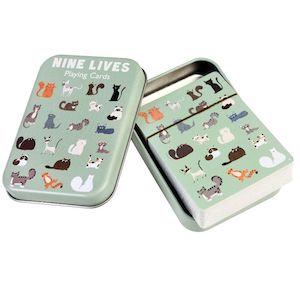 Nine Lives Playing Cards in A Tin