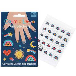 Cosmic Love Nail Stickers (Pack Of 25)