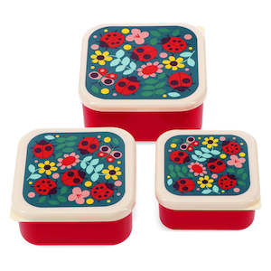 Snack boxes (set of 3) - Ladybird