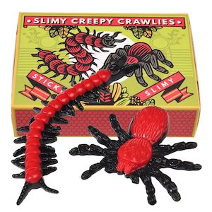 Slimy creepy crawlies in a box