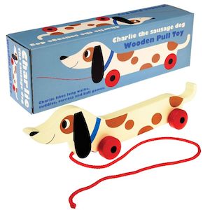 Toy wholesaling: Charlie the Sausage Wooden Pull Toy