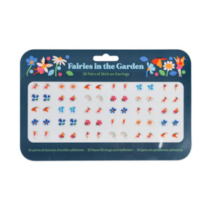 Toy wholesaling: Fairies in the Garden - Stick on Earrings