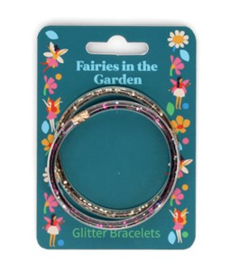 Fairies in the Garden -  Glitter Bracelets - Set of two