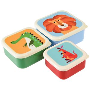 Toy wholesaling: Snack boxes (set of 3) - Colourful Creatures