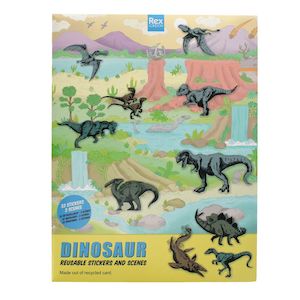 Toy wholesaling: Prehistoric Land reusable stickers and scenes