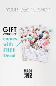 Kiwiana: Gift Voucher with FREE Decal