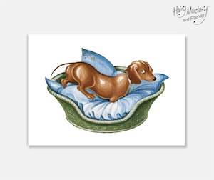 Schnitzel Von Krumm Basket Art Print