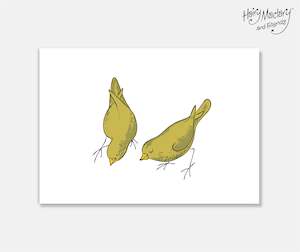 Hairy Maclary Birds Art Print