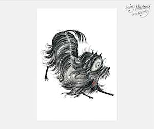 Hairy Maclary Playing Art Print